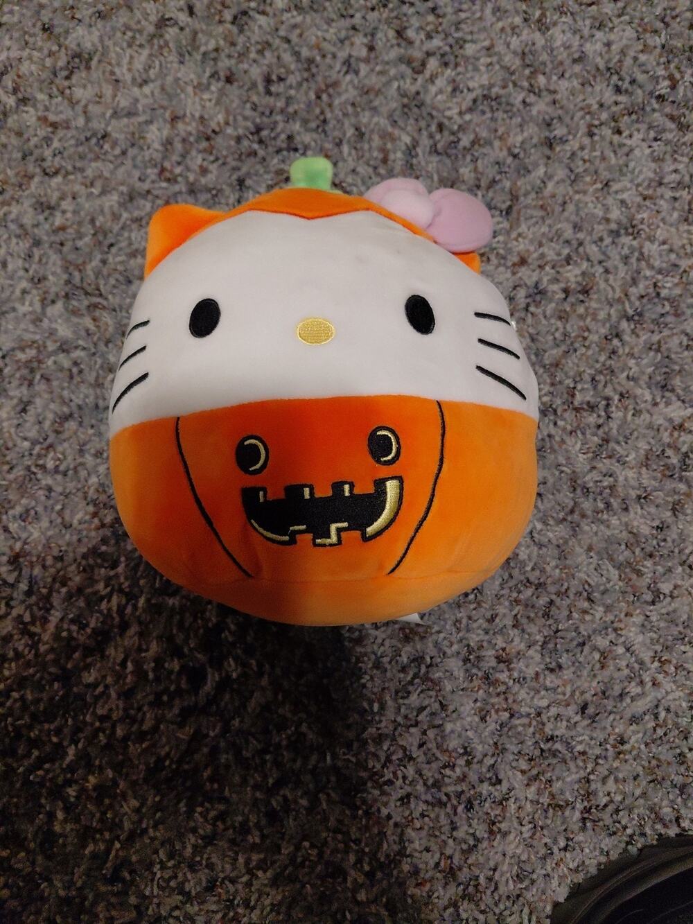 8โ Hello Kitty Squishmallow Sanrio Original Pumpkin Halloween Jack-O-Lantern